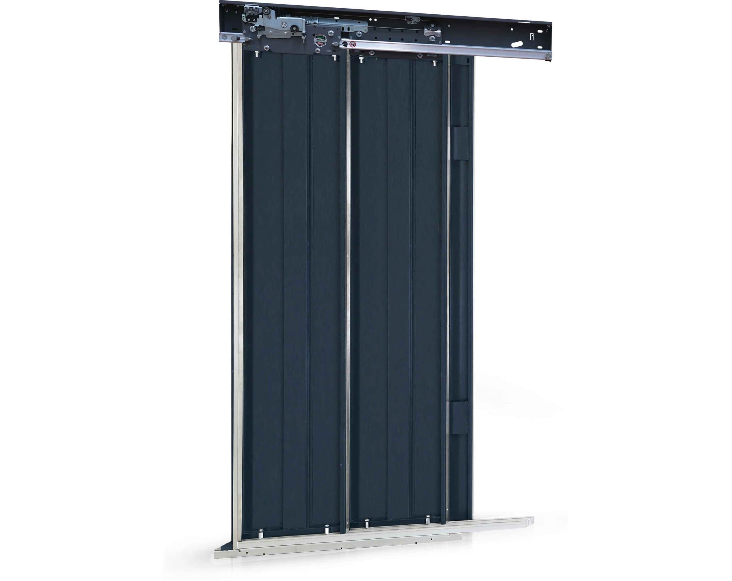 Porte palière télescopique 2 panneaux - OnayLift